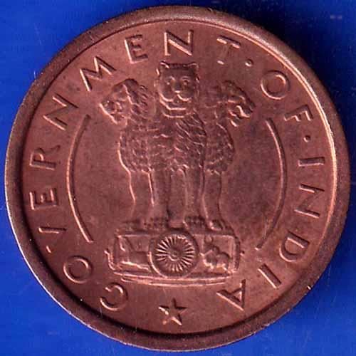 GOVERNMENT OF INDIA 1951 Bombay Mint One Pice Coin ANH1270
