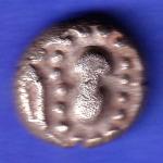 ANCIENT INDIA GADHAYA DYNASTY KING PORTRAIT COIN HSK924