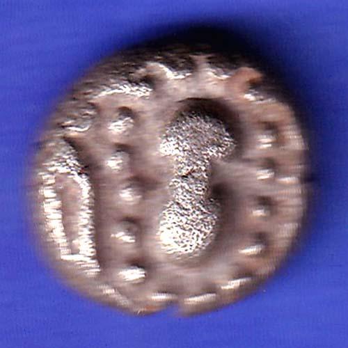 ANCIENT INDIA GADHAYA DYNASTY KING PORTRAIT COIN HSK924