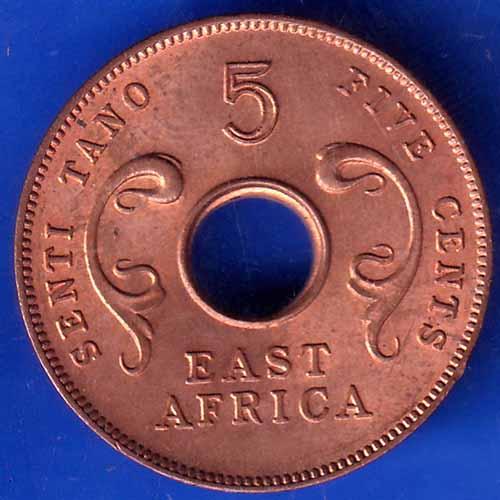 East africa 1964 five cents coin ANH1774