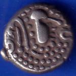 ANCIENT INDIA GADHAYA DYNASTY KING PORTRAIT COIN ANH1272