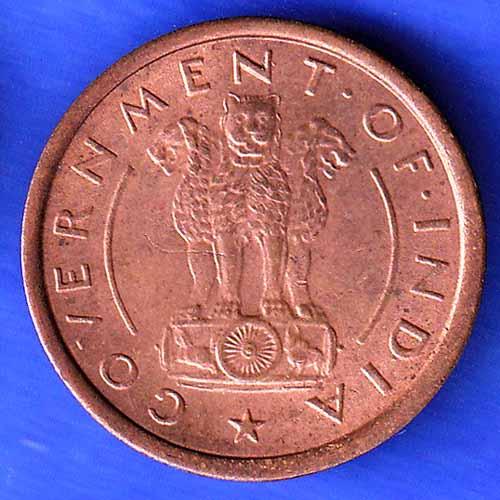 Governnment Of India 1954 bombay mint One Pice Coin ANH3323