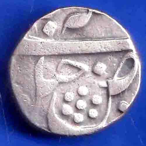 Baroda state Manaji Rao one rupee silver coin ANH3423