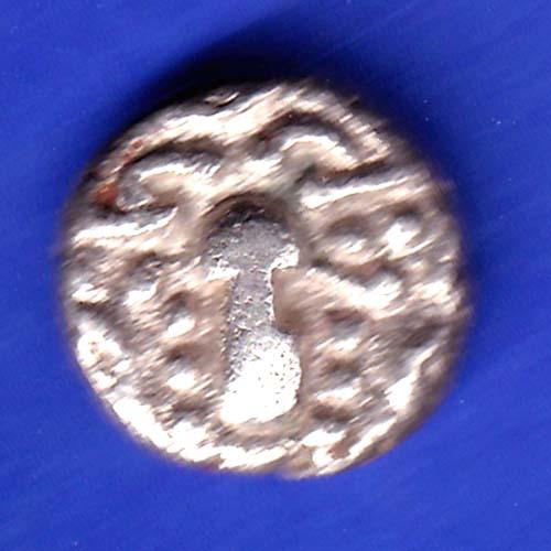 ANCIENT INDIA GADHAYA DYNASTY KING PORTRAIT COIN HSK293