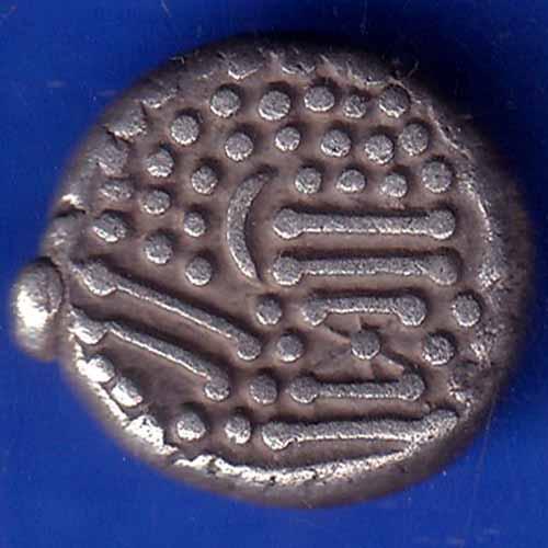 ANCIENT INDIA GADHAYA DYNASTY KING PORTRAIT COIN ANH1272