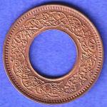 British india king bombay mint george vi 1947 one pice beautiful copper Coin SK685