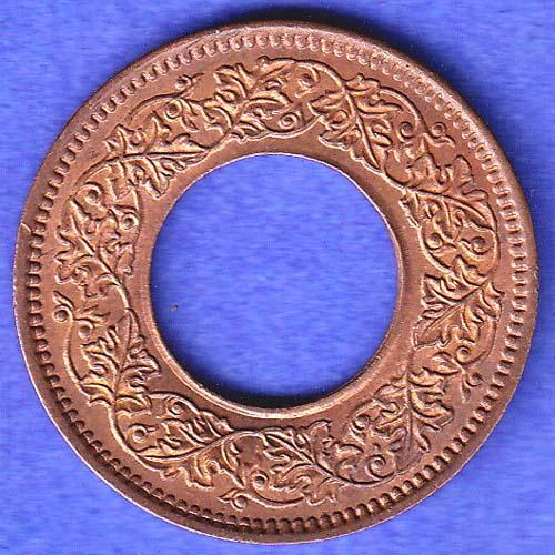 British india king bombay mint george vi 1947 one pice beautiful copper Coin SK685