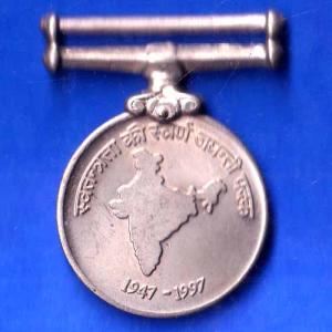 MEDAL:- 50TH ANNIVERSARY OF INDEPENDENCE 1947-1997 MEDAL ANH1776