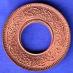 British India 1944 Lahor mint One Pice copper coin  HSK587