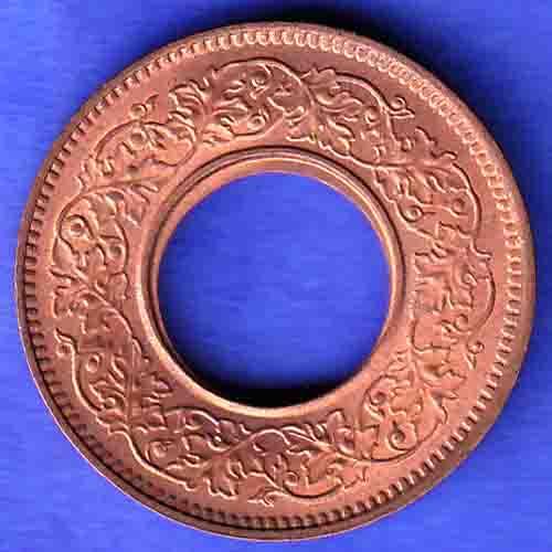 British India 1944 Lahor mint One Pice copper coin  HSK587
