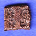 ancient cetral india copper punchmark ujjainy symbols on coin SK646