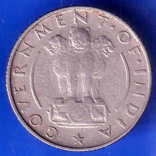 Government of India 1954 1/4 Rupee calcutta MINT Coin ANH3075