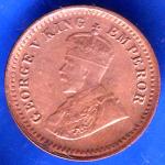 British India 1920 George V King 1/12 Anna Copper Coin ANH2675