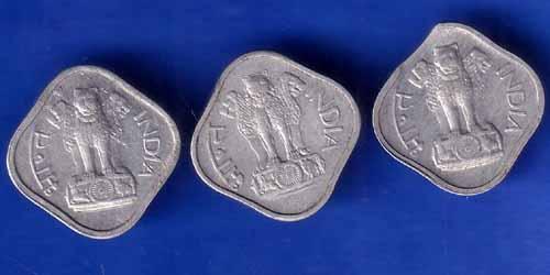 SET OF 3 REPUBLIC INDIA 1969 ONE PAISA COINS BOMBAY AND HYDERABAD MINT COINS ANH1383