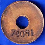 TOKEN 74081 CALCUTTA P&A OFFICE TOKEN ANH1280