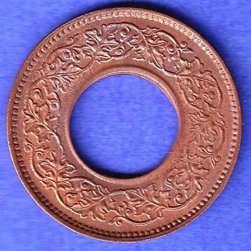 British India 1943 George Vi King One Pice Coin SK747