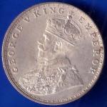 RARE British India 1921 Bombay Mint George VI One Rupee Silver Coin ANH145