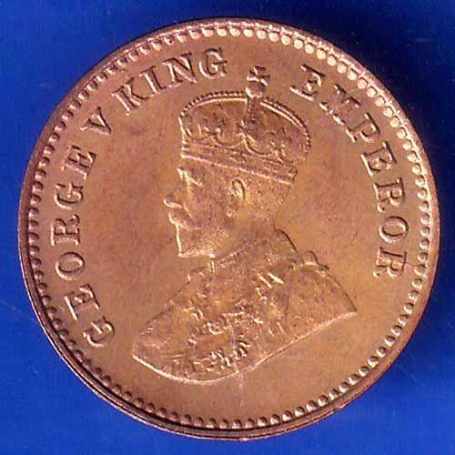 British India 1935 George V King Emperor 1/12 ANNA Coin ANH3027