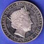 ELIZABETH II DEI-GRA REGINA. GIBRALTAR 2021 half crown fight through to final victory SK89
