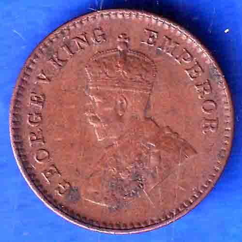 British India 1935 George V King Emperor 1/12 Anna Coin ANH3381