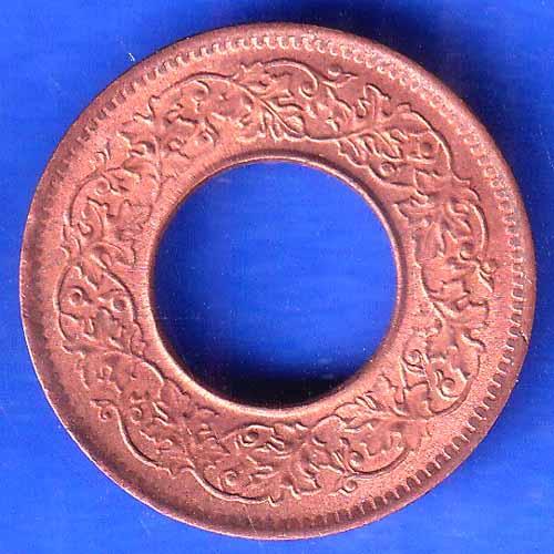 British India 1944 George VI King LAHORE MINT 1 Pice Copper Coin ANH2480