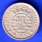 Portuguese India Goa 60 Centavos 1958 Coin ANH3234