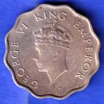 British India 1941 Bombay Mint George VI King 1 Anna Coin ANH3328