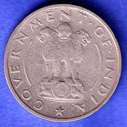 Government of India 1951 QUARTER Rupee calcutta MINT Coin SK594