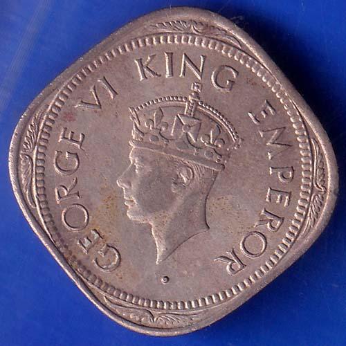 British India 1946 GeorgeVi King TWO Anna Coin ANH681