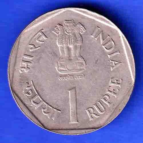 REPUBLIC INDIA 1987 FAO SMALL FARMERS ONE RUPEE BOMBAY MINT COIN ANH3188