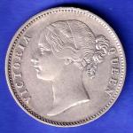 EAST INDIA COMPANY 1840 CONTINIOUS LEGEND VICTORIA QUEEN 1 RUPEE SILVER COIN HSK688