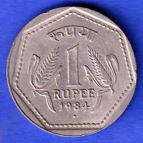 REPUBLIC INDIA 1984  NOIDA MINT  ONE RUPEE HSK243