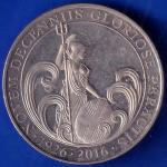 ELIZABETH II DEI-GRA REGINA. GIBRALTAR 1926 2016 ONE CROWN NOVEM DECENNIIS COIN ANH435