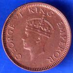 British India 1939 George Vi King Emperor 1/12 ANNA Coin ANH1838