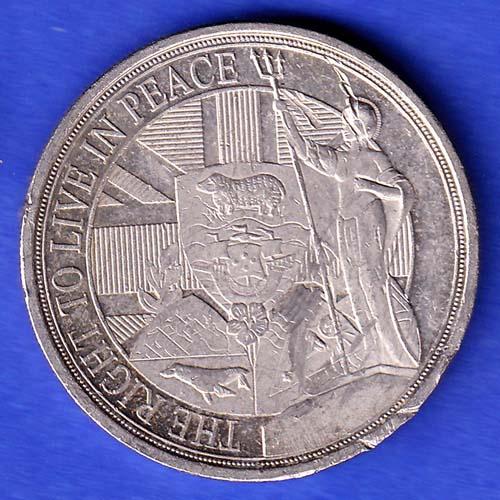 the right ti live in peace elizabeth ii d.g. regina gibraltar 2022 half crown HSK436