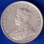 British India 1922 Bombay Mint George V King One Rupee Coin ANH436