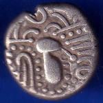 ANCIENT INDIA GADHAYA DYNASTY KING PORTRAIT COIN ANH1537