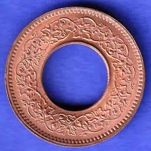 British India 1943 George Vi King One Pice Coin HSK597