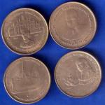 4 COINS SET :- 4 DIFFERENT REPUBLIC FIVE RUPEE COIN ANH1601