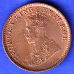 British India 1934 George V King Emperor one quarter ANNA COIN HSK353