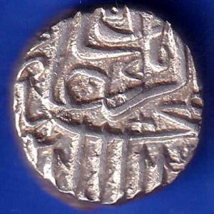 Mughal Akbar Mahmudi Silver Coin ANH1356