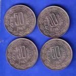 4 Coins Set:-REPUBLIC INDIA 1985 50 PISA COIN ANH3303