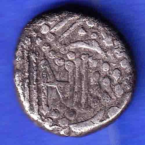 ANCIENT INDIA GADHAYA DYNASTY KING PORTRAIT COIN HSK54