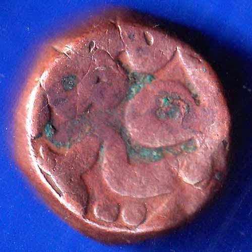 MUGHALS AKABAR ONE DAM COPPER COIN ANH2989