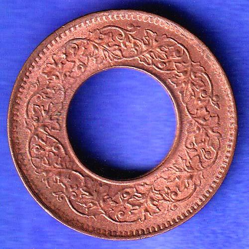 British India 1944 Lahor mint One Pice copper coin SK548