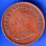 British India 1936 George V King Emperor Half Pice Coin ANH2192