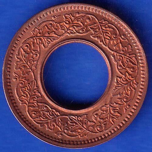 British India 1945 George VI King one pice Coin ANH290