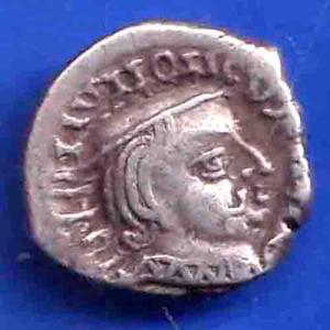 Ancient India Kshtrap Dynasty Kings Portrait Silver Coin ANH3437