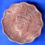 British India 1946 George VI King 1 Anna Coin ANH2537