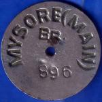 Bank Token : State Bank Of India MYSORE HONGAHALLY 896 ANH1890